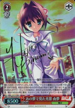 Yume, Image Seen in that Dream DC/W09-052SP SP Foil & Signed