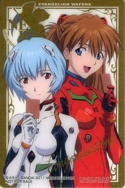 Wafer Card - Neon Genesis Evangelion - Asuka Langley Souryuu & Rei Ayanami